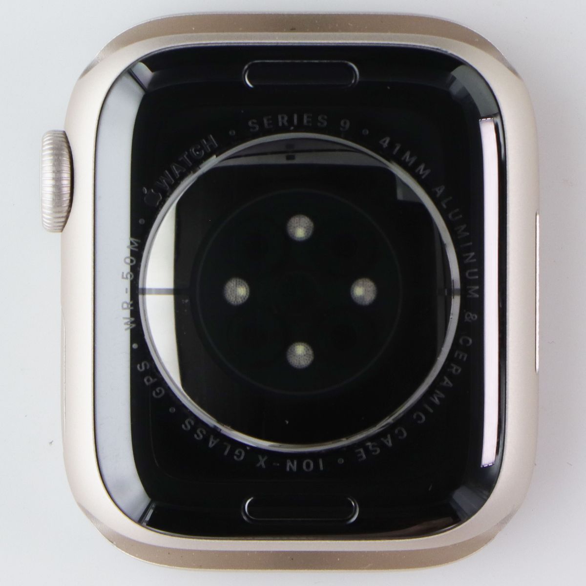 Repair Part OEM Apple Watch 9 (41mm) WiFi Frame with Backglass - Starlight Fitness Technology - Fit Tech Parts & Accessories Apple - Simple Cell Bulk Wholesale Pricing - USA Seller