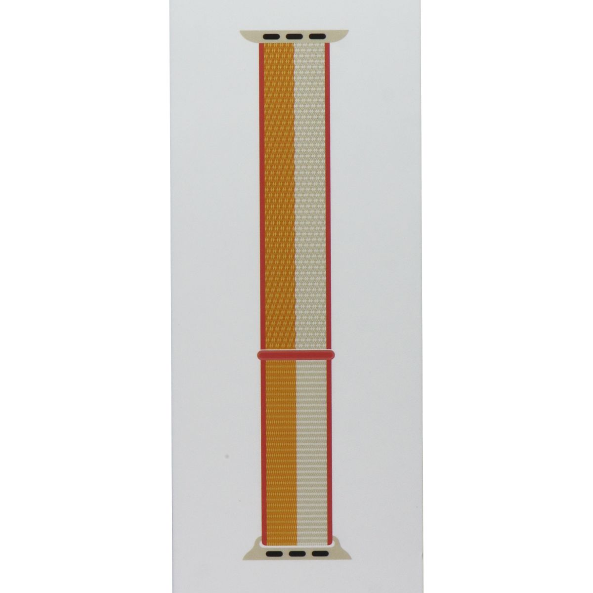 Apple Watch Sport Loop Band (45mm) - Maize/White - Regular Smart Watch Accessories - Watch Bands Apple - Simple Cell Bulk Wholesale Pricing - USA Seller