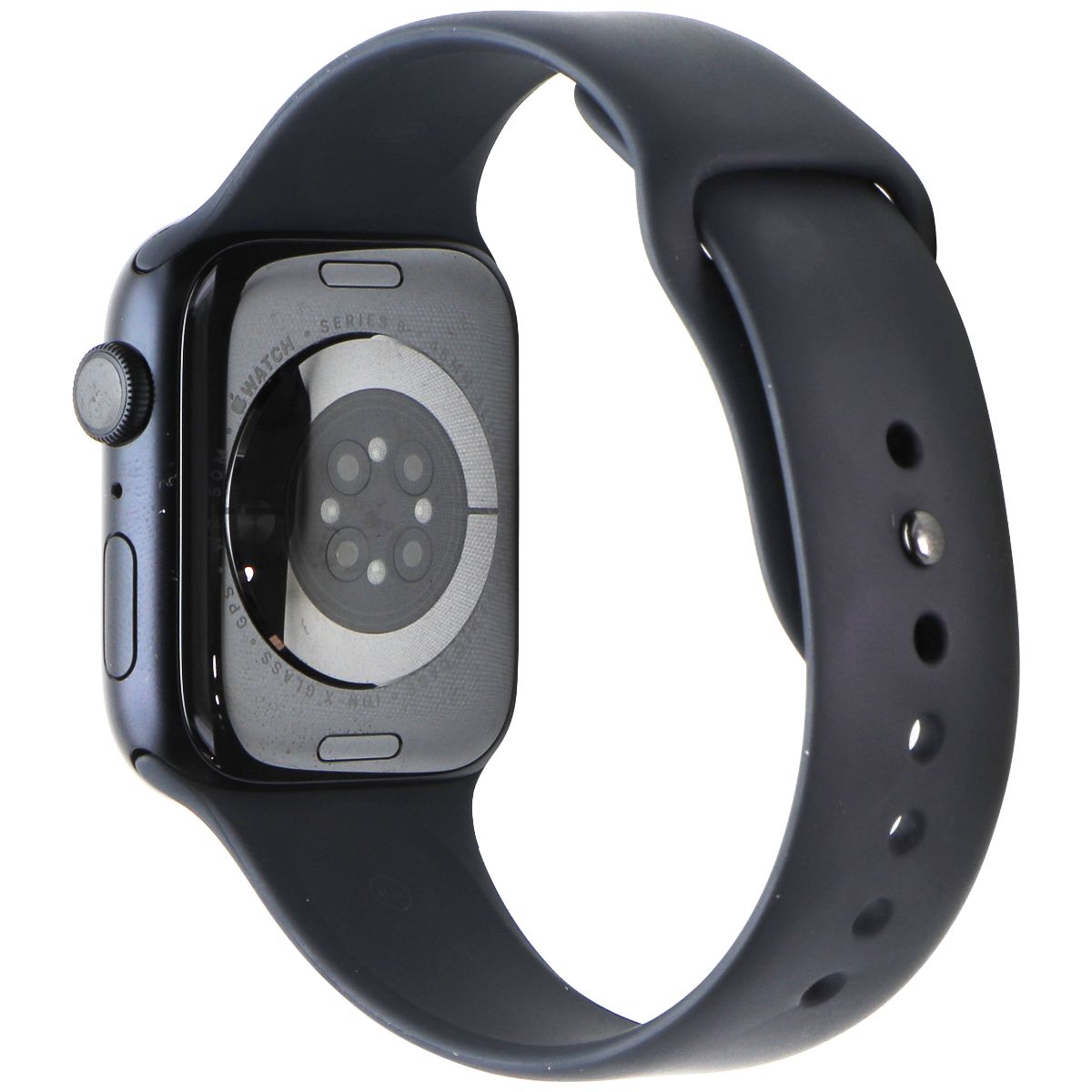 Apple Watch Series 8 (45mm) (A2771) GPS Only - Midnight AL/Midnight Sp Band S/M Smart Watches Apple - Simple Cell Bulk Wholesale Pricing - USA Seller