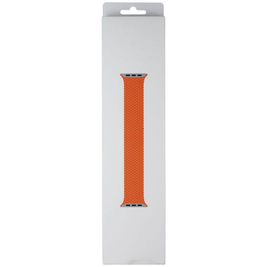 Apple 41mm Braided Solo Loop for Apple Watch 42/41/40mm - Bright Orange / Size 2 Smart Watch Accessories - Watch Bands Apple - Simple Cell Bulk Wholesale Pricing - USA Seller