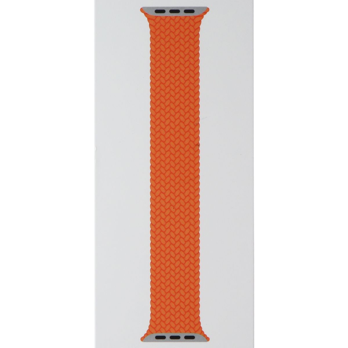 Apple 41mm Braided Solo Loop for Apple Watch 42/41/40mm - Bright Orange / Size 2 Smart Watch Accessories - Watch Bands Apple    - Simple Cell Bulk Wholesale Pricing - USA Seller