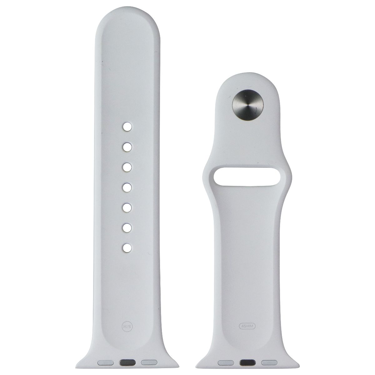 Apple (45mm) Sport Band for Apple Watch 42/44/45mm - White (S/M Only) Smart Watch Accessories - Watch Bands Apple - Simple Cell Bulk Wholesale Pricing - USA Seller