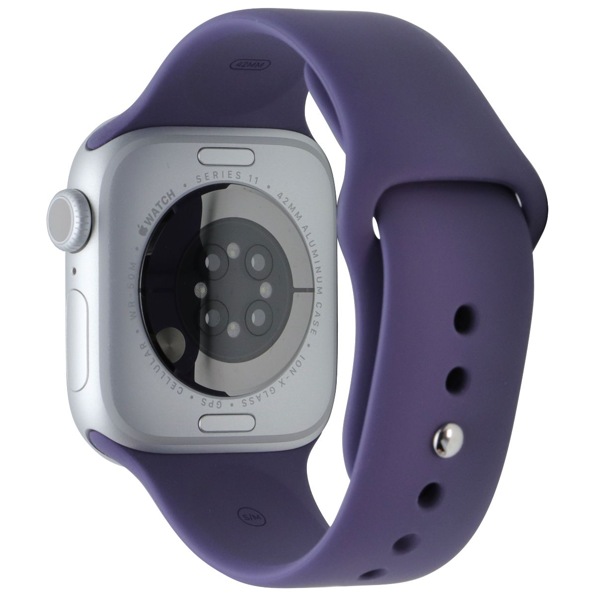 Apple Watch Series 11 (42mm) GPS + Cellular (A3335) Silver AL/Purple Fog SB S/M Smart Watches Apple - Simple Cell Bulk Wholesale Pricing - USA Seller