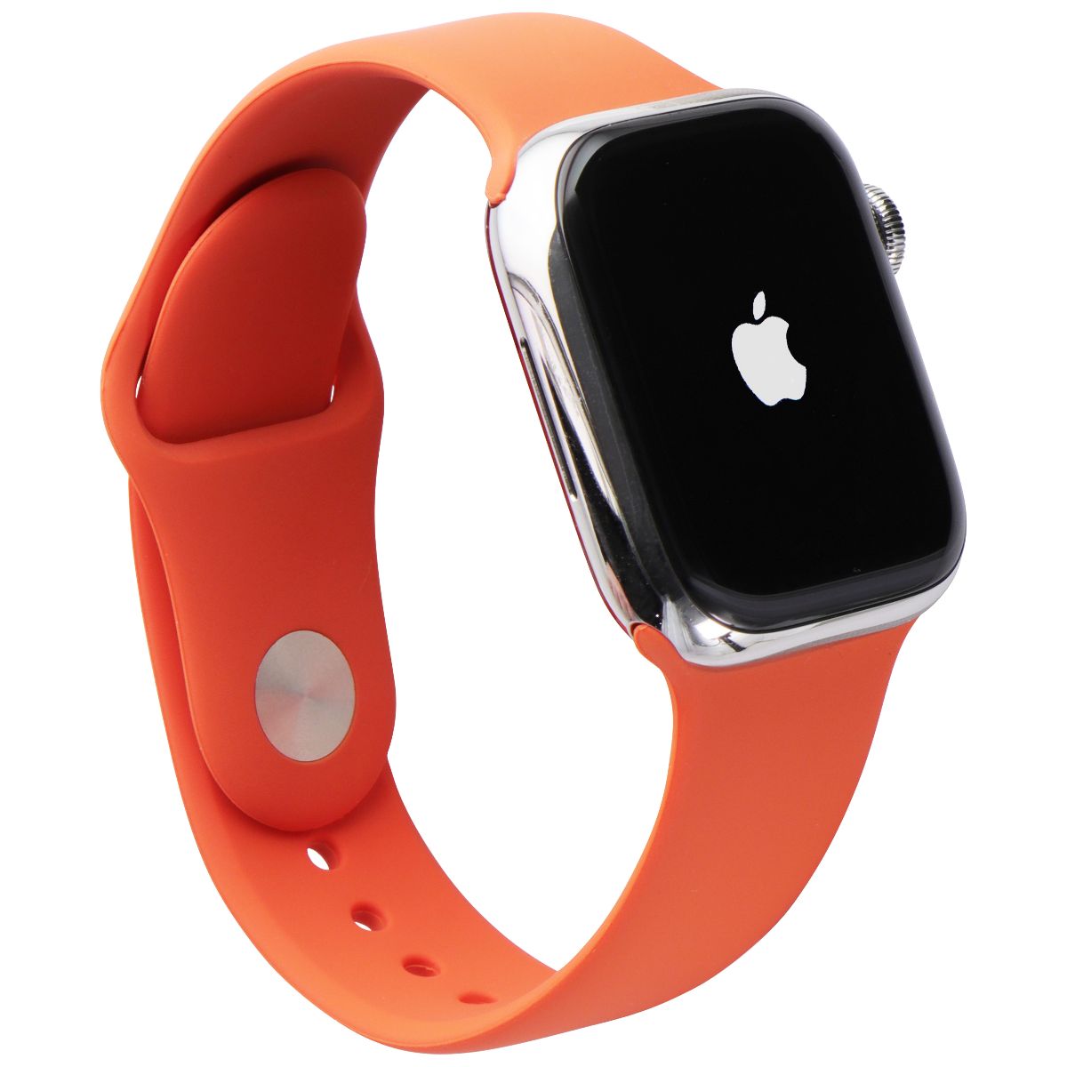 Apple Watch HERMES Series 7 (GPS + LTE) A2475 (41mm) - Silver AL / Orange SB Smart Watches Apple    - Simple Cell Bulk Wholesale Pricing - USA Seller