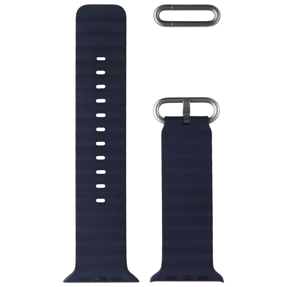 Apple Watch Band - Ocean Band (49mm) One Size - Blue - For Apple Watch Ultra Smart Watch Accessories - Watch Bands Apple - Simple Cell Bulk Wholesale Pricing - USA Seller