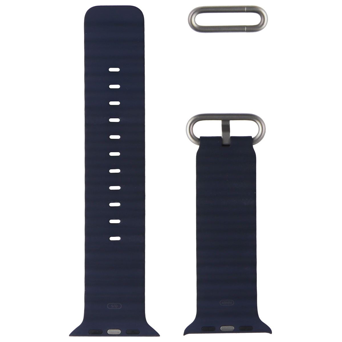 Apple Watch Band - Ocean Band (49mm) One Size - Blue - For Apple Watch Ultra Smart Watch Accessories - Watch Bands Apple - Simple Cell Bulk Wholesale Pricing - USA Seller