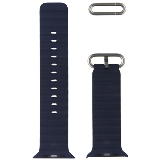 Apple Watch Band - Ocean Band (49mm) One Size - Blue - For Apple Watch Ultra Smart Watch Accessories - Watch Bands Apple - Simple Cell Bulk Wholesale Pricing - USA Seller