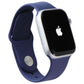 Apple Watch SE (2nd Gen) GPS + LTE (A2727) 44mm - Silver AL/Denim Sp Band (S/M) Smart Watches Apple - Simple Cell Bulk Wholesale Pricing - USA Seller
