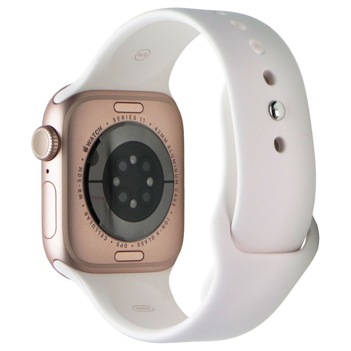 Apple Watch Series 11 (42mm) GPS + Cellular (A3335) Rose Gold AL/Blush Sp (S/M) Smart Watches Apple - Simple Cell Bulk Wholesale Pricing - USA Seller