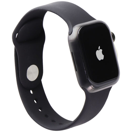 Apple Watch Series 7 (GPS+LTE) A2476 - 41mm Space Black Titanium/BLK Sport Band Smart Watches Apple    - Simple Cell Bulk Wholesale Pricing - USA Seller