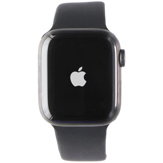 Apple Watch Series 7 (GPS+LTE) A2476 - 41mm Space Black Titanium/BLK Sport Band Smart Watches Apple    - Simple Cell Bulk Wholesale Pricing - USA Seller