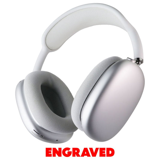 Apple AirPods Max Over-Ear Wireless Headphones (A2096) - Silver - ENGRAVED Portable Audio - Headphones Apple - Simple Cell Bulk Wholesale Pricing - USA Seller