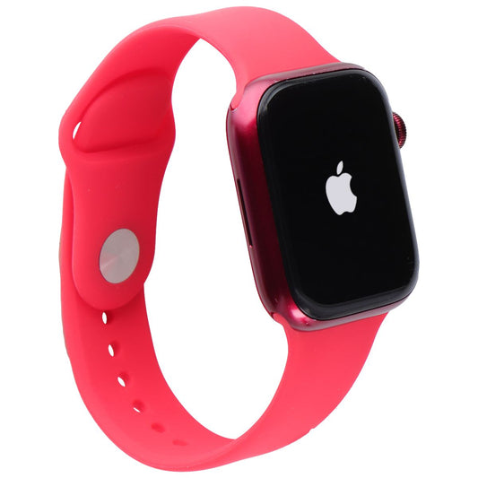 Apple Watch Series 7 (GPS Only) A2474 - 45mm Red Aluminum / Red Sp Band Smart Watches Apple    - Simple Cell Bulk Wholesale Pricing - USA Seller