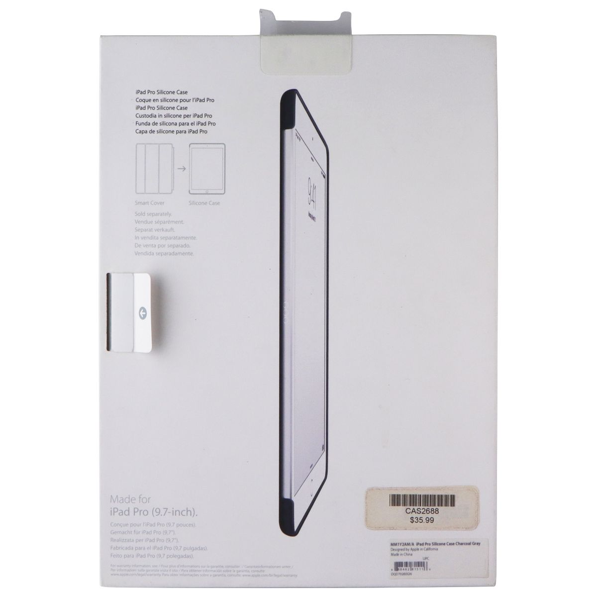 Apple Silicone Case Back Cover for iPad Pro 9.7 Inch - Charcoal Gray iPad/Tablet Accessories - Cases, Covers, Keyboard Folios Apple - Simple Cell Bulk Wholesale Pricing - USA Seller