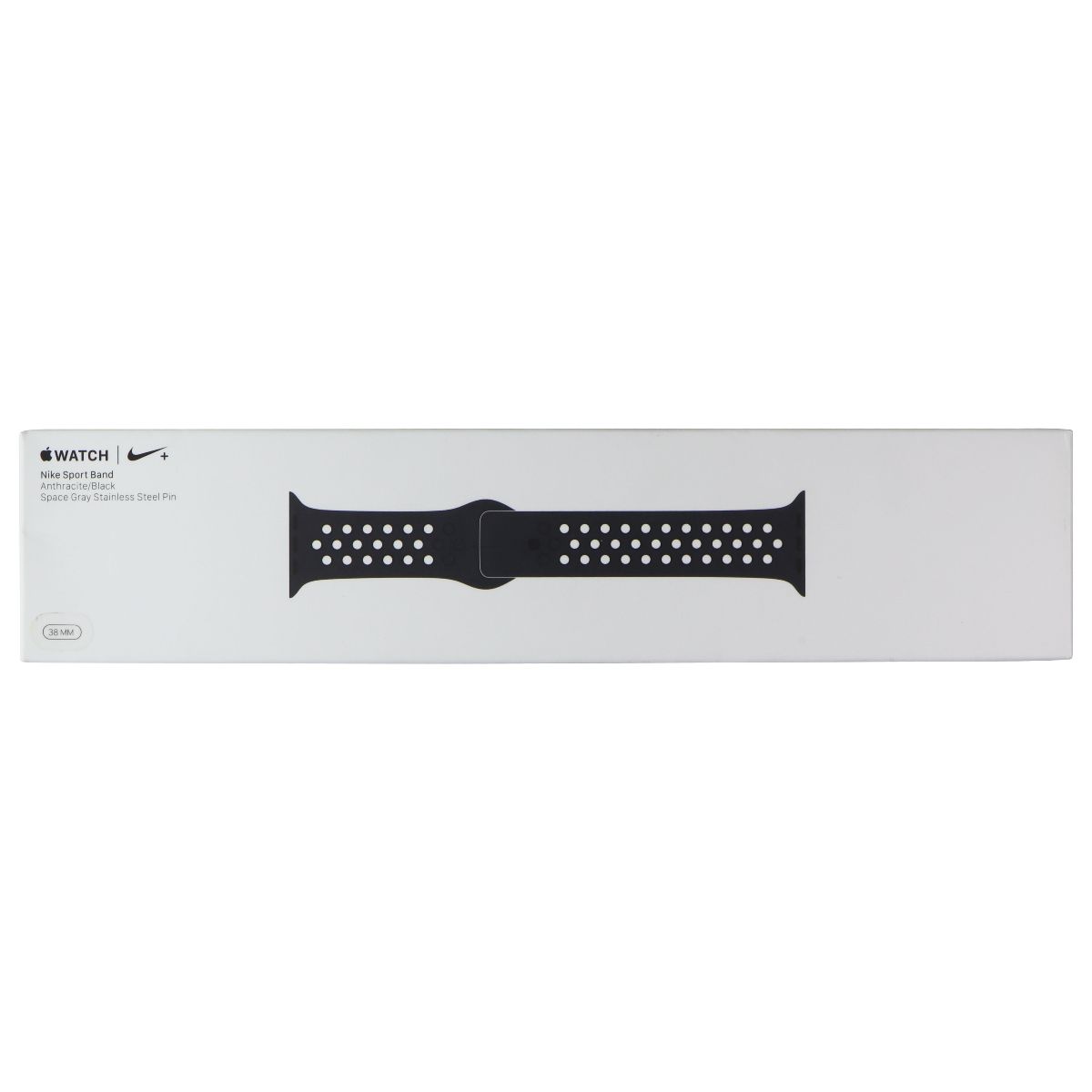Apple 38mm Nike+ Sport Band for Apple Watch 38/40/41mm - Anthracite/Blk Full Set Smart Watch Accessories - Watch Bands Apple - Simple Cell Bulk Wholesale Pricing - USA Seller