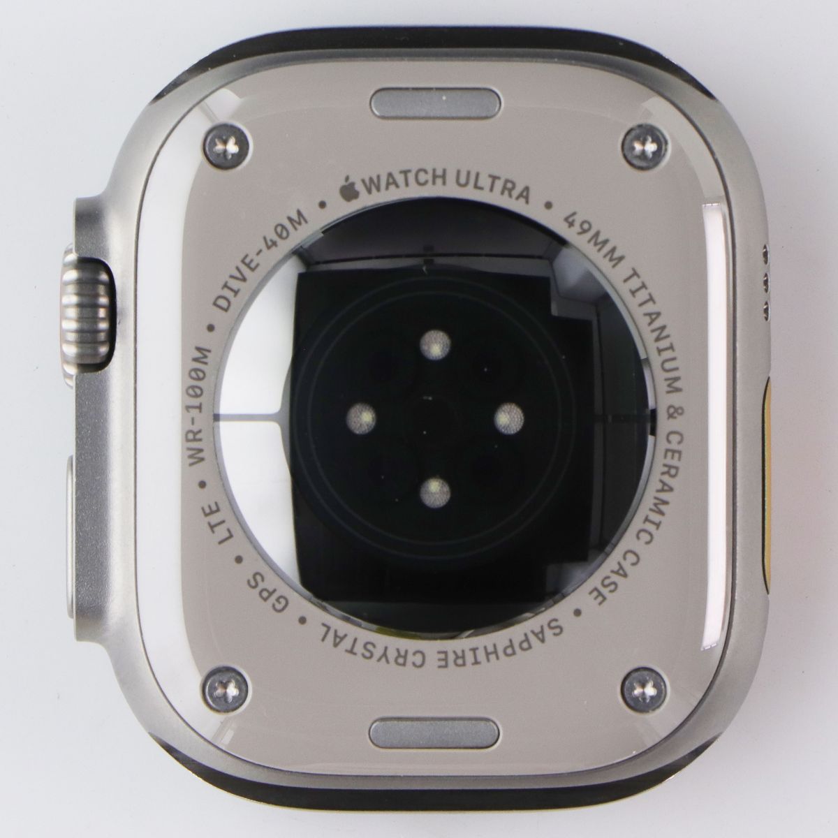 Repair Part OEM Apple Watch Ultra 2 (49mm) Frame w/ Backglass - Natural Titanium Smart Watches Apple - Simple Cell Bulk Wholesale Pricing - USA Seller