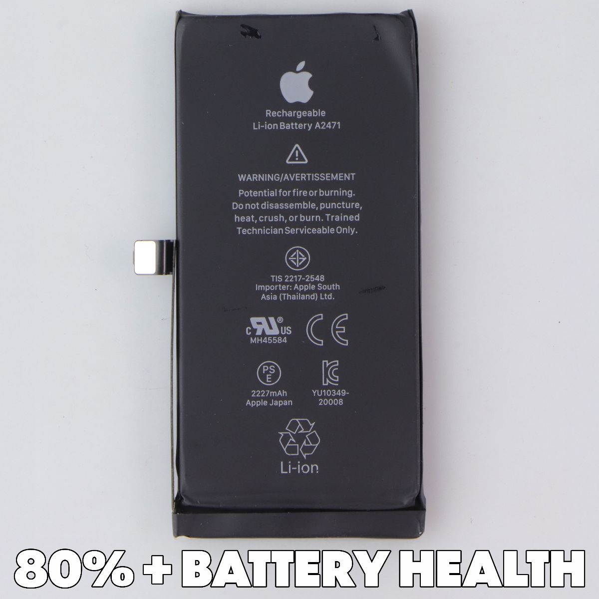 Repair Part - OEM Pull Battery (Below 90% Health) for iPhone 12 Mini Cell Phone - Replacement Parts & Tools Apple - Simple Cell Bulk Wholesale Pricing - USA Seller