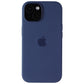 Apple Official Silicone Case for MagSafe for iPhone 15 - Storm Blue Cell Phone - Cases, Covers & Skins Apple - Simple Cell Bulk Wholesale Pricing - USA Seller