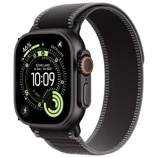 Apple Watch Ultra 3 (GPS + Cellular) A3281 49mm - Black Ti/Charcoal Trail Lp S/M Smart Watches Apple - Simple Cell Bulk Wholesale Pricing - USA Seller