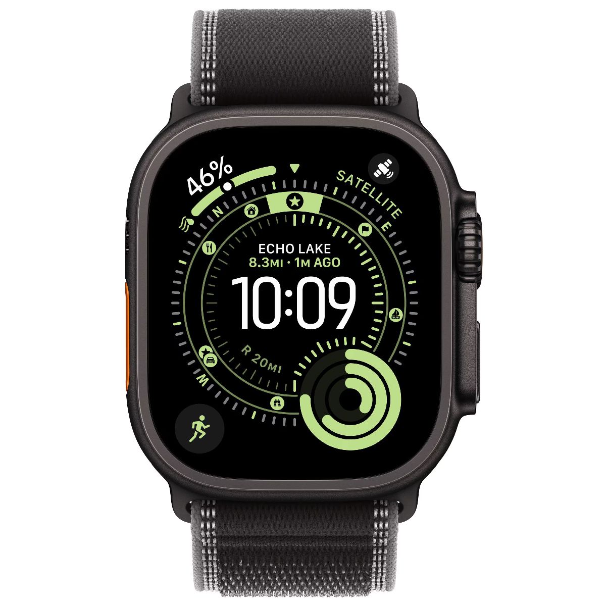 Apple Watch Ultra 3 (GPS + Cellular) A3281 49mm - Black Ti/Charcoal Trail Lp S/M