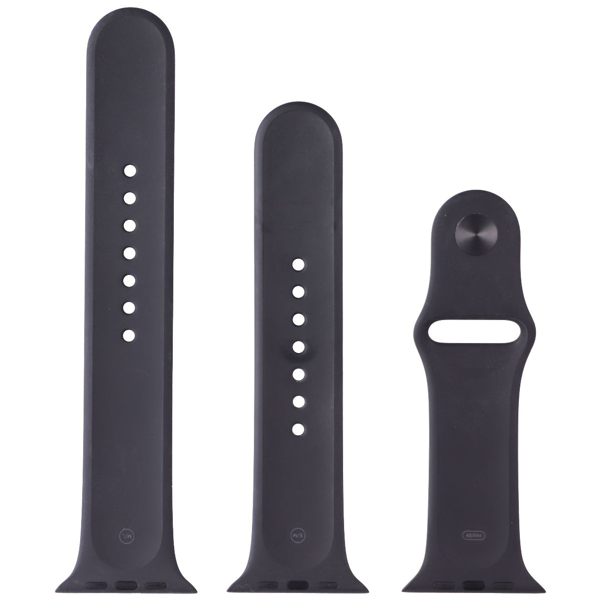 Apple 46mm Sport Band for Apple Watch 45-46mm - Black - Regular/Full Set