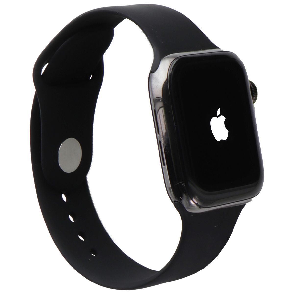 Apple Watch Series 6 (GPS + LTE) A2294 44mm Graphite Stainless Steel/Blk Sp Band Smart Watches Apple - Simple Cell Bulk Wholesale Pricing - USA Seller