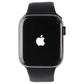 Apple Watch Series 6 (GPS + LTE) A2294 44mm Graphite Stainless Steel/Blk Sp Band Smart Watches Apple - Simple Cell Bulk Wholesale Pricing - USA Seller