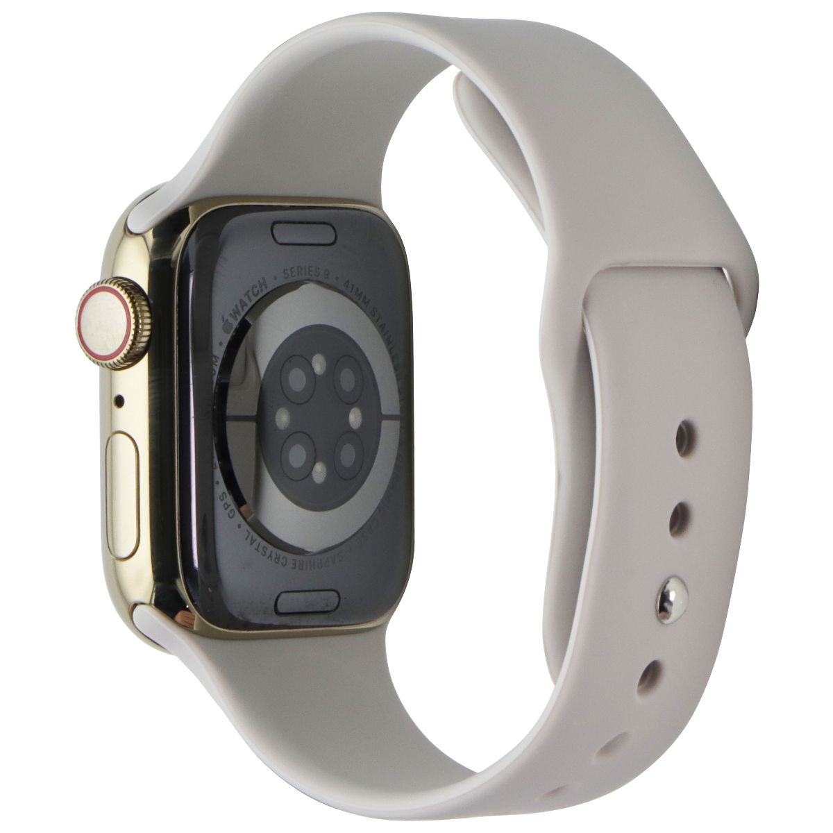 Apple Watch Series 9 (GPS + LTE) A2982 - 41mm Gold SS/Starlight Sport Band (S/M) Smart Watches Apple - Simple Cell Bulk Wholesale Pricing - USA Seller