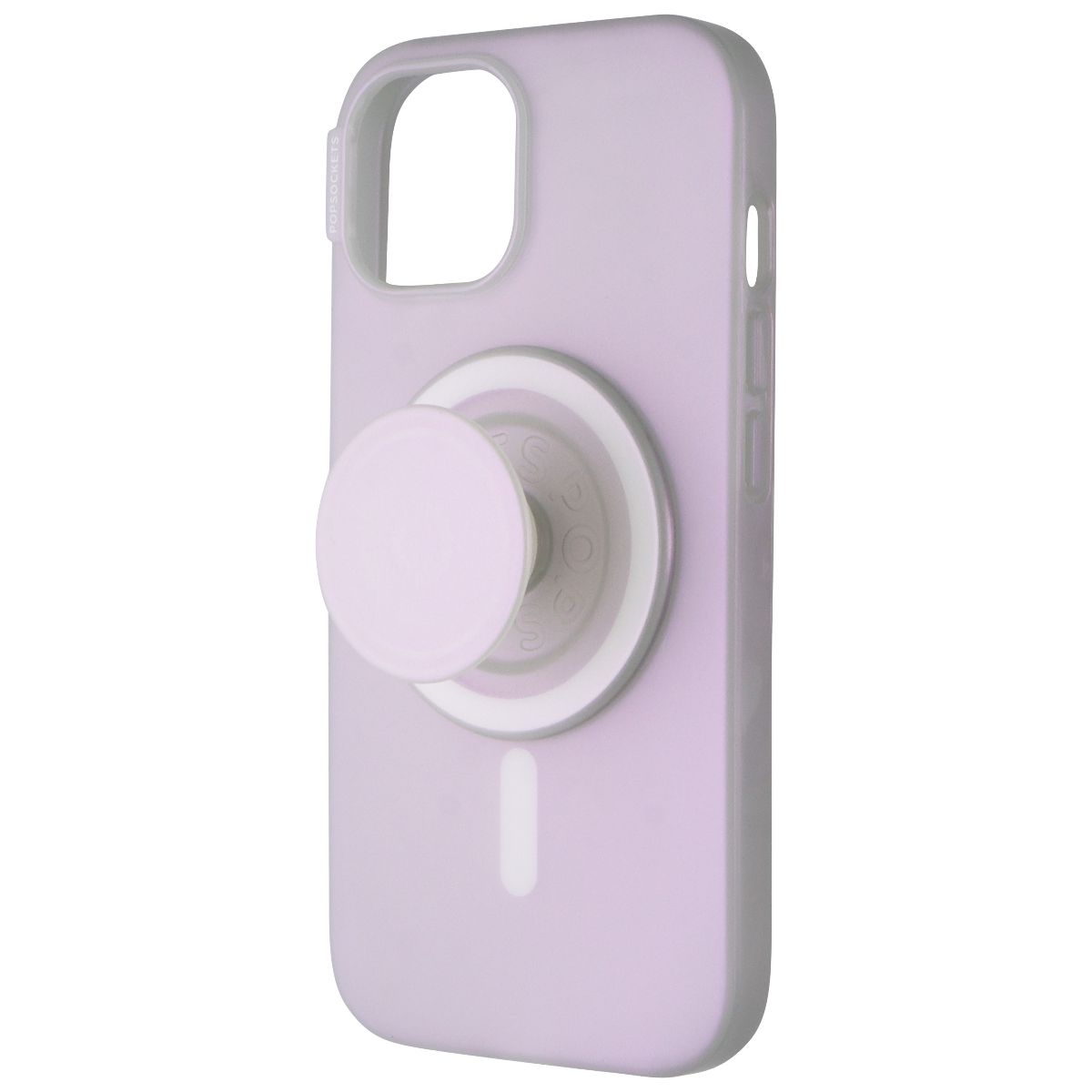 PopSockets Phone Case for MagSafe for Apple iPhone 15 - Opalescent Clear