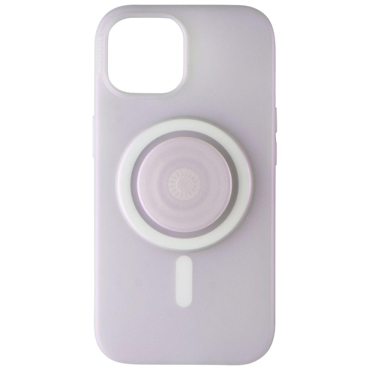 PopSockets Phone Case for MagSafe for Apple iPhone 15 - Opalescent Clear