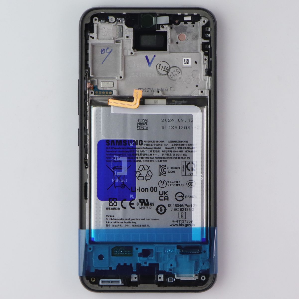 Repair Part SVC LCD Assembly Octa Kit (E/ZK) for Galaxy A54 (5G) A546B Graphite Cell Phone - Replacement Parts & Tools Apple - Simple Cell Bulk Wholesale Pricing - USA Seller