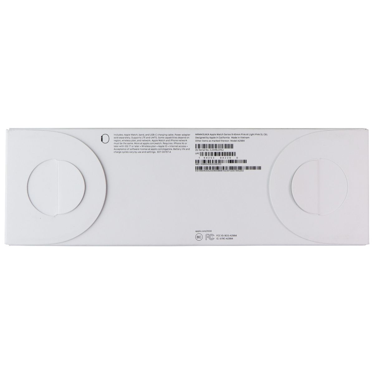 Apple Watch Series 9 (A2984) GPS + LTE - 45mm Pink Alu / Pink Sport Loop Smart Watches Apple - Simple Cell Bulk Wholesale Pricing - USA Seller