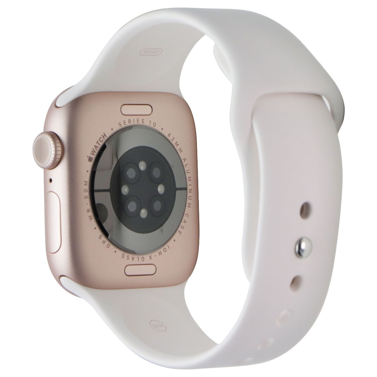 Apple Watch Series 10 (GPS ONLY, 42mm) - Rose Gold AL/Blush Sp Band S/M - A2997 Smart Watches Apple - Simple Cell Bulk Wholesale Pricing - USA Seller