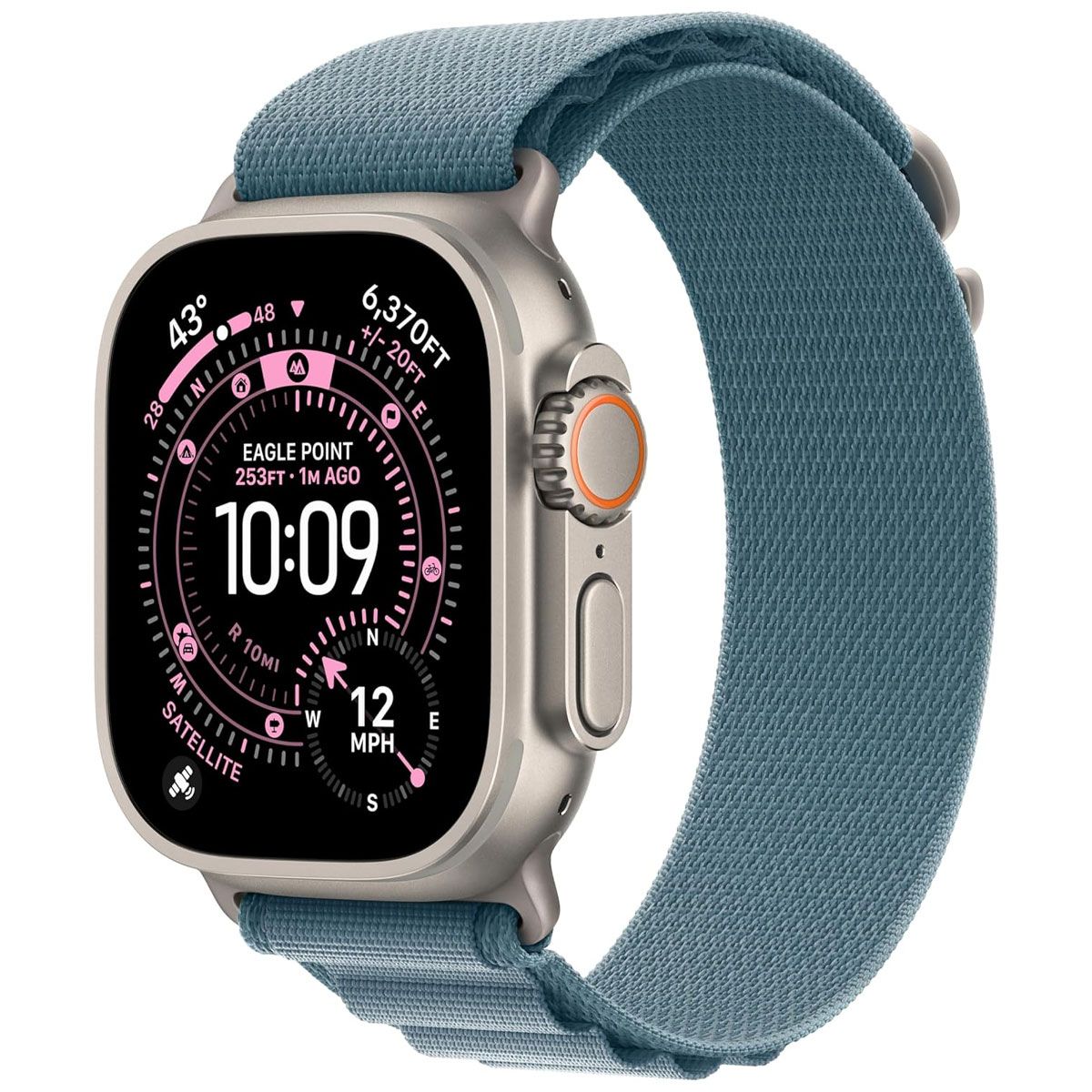 Apple Watch Ultra 3 (GPS + Cellular) A3281 49mm - Natural Titanium/Blue Alp Lp M