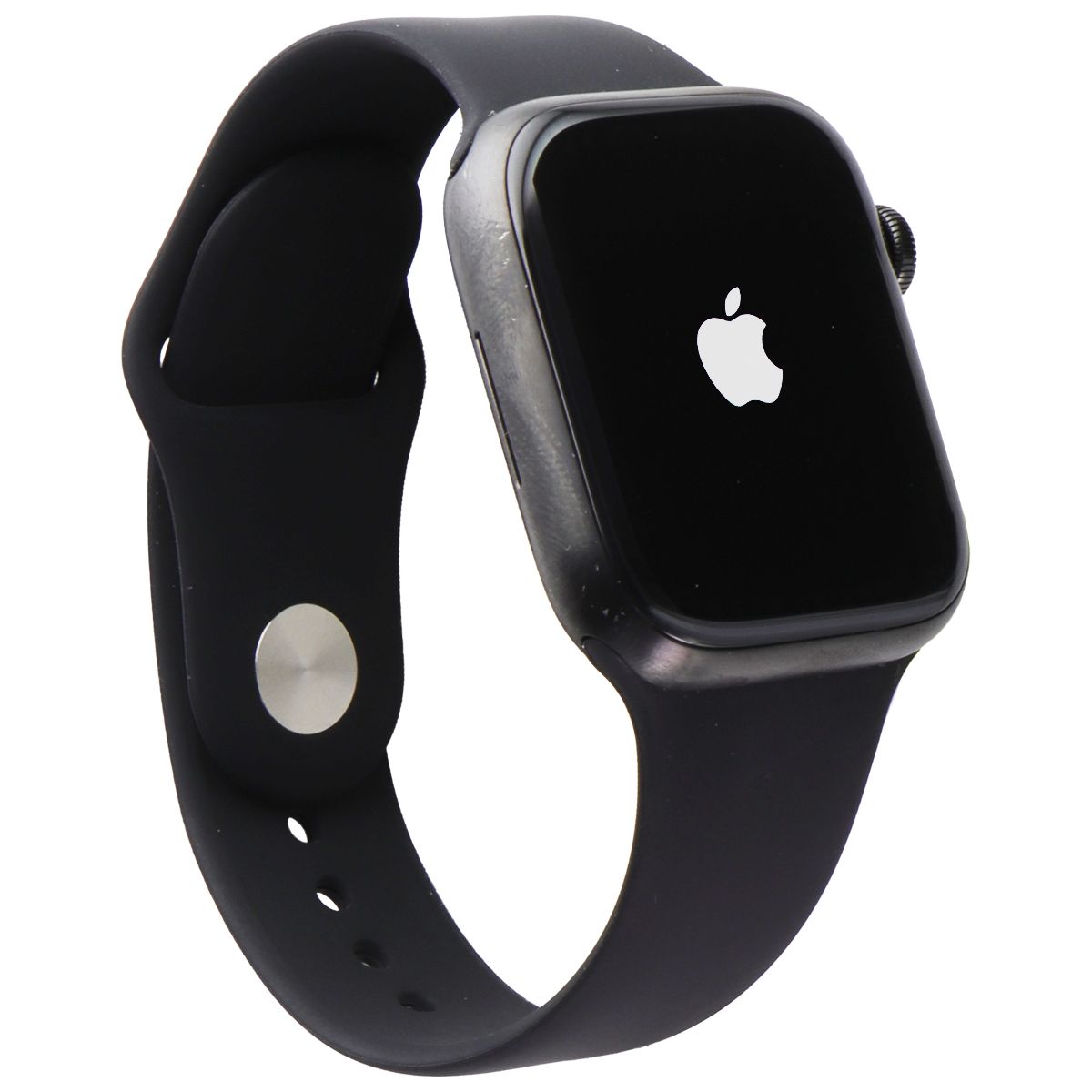 Apple Watch Series 7 (A2478) (GPS+LTE) 45mm -Space BLK Titanium/Black Sport Band Smart Watches Apple    - Simple Cell Bulk Wholesale Pricing - USA Seller