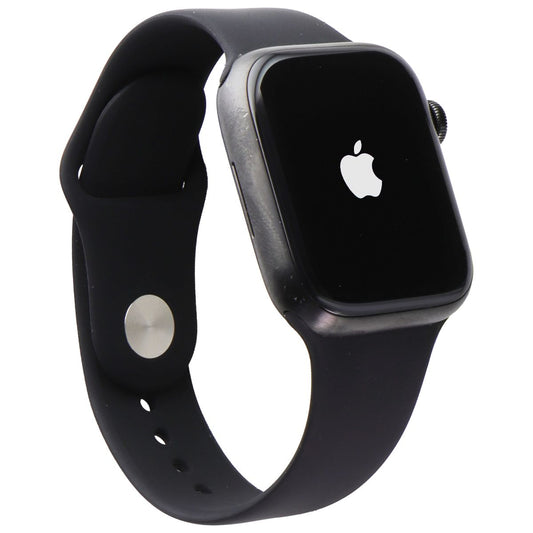Apple Watch Series 7 (A2478) (GPS+LTE) 45mm -Space BLK Titanium/Black Sport Band Smart Watches Apple    - Simple Cell Bulk Wholesale Pricing - USA Seller