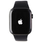Apple Watch Series 7 (A2478) (GPS+LTE) 45mm -Space BLK Titanium/Black Sport Band Smart Watches Apple    - Simple Cell Bulk Wholesale Pricing - USA Seller