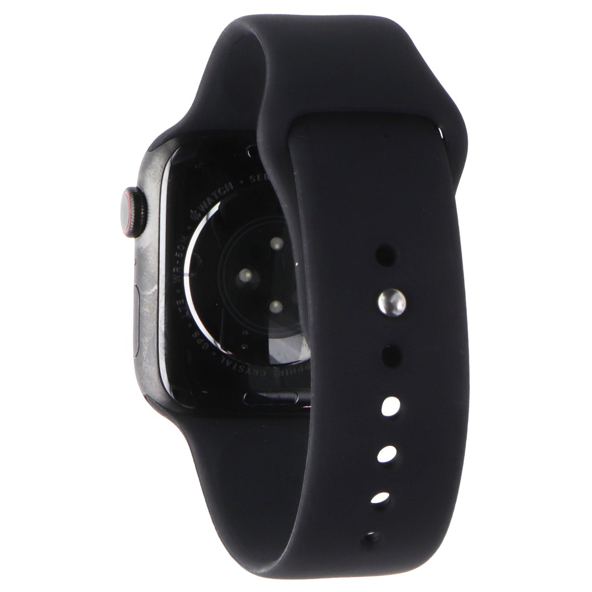 Apple Watch Series 7 (A2478) (GPS+LTE) 45mm -Space BLK Titanium/Black Sport Band Smart Watches Apple    - Simple Cell Bulk Wholesale Pricing - USA Seller