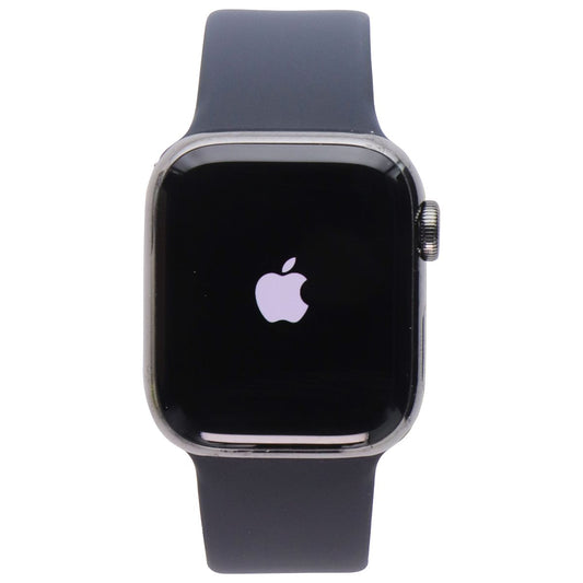 Apple Watch Series 8 (A2772)(41mm GPS + LTE) Graphite SS/Midnight SB (S/M) Smart Watches Apple - Simple Cell Bulk Wholesale Pricing - USA Seller