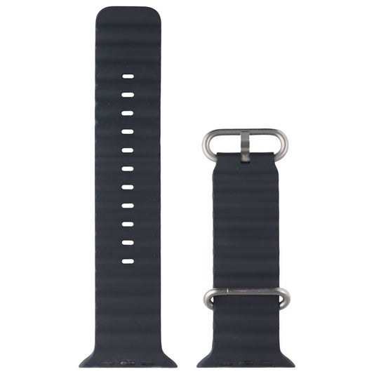 Apple Ocean Band for Apple Watch Ultra Series (49mm) - Black/Natural Titanium Smart Watch Accessories - Watch Bands Apple - Simple Cell Bulk Wholesale Pricing - USA Seller