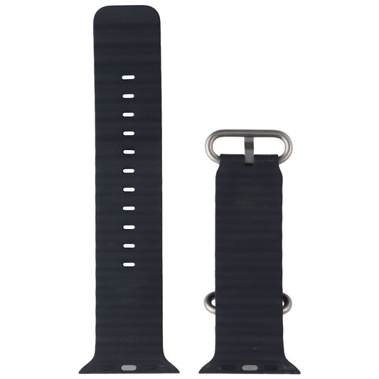 Apple Ocean Band for Apple Watch Ultra Series (49mm) - Black/Natural Titanium Smart Watch Accessories - Watch Bands Apple - Simple Cell Bulk Wholesale Pricing - USA Seller