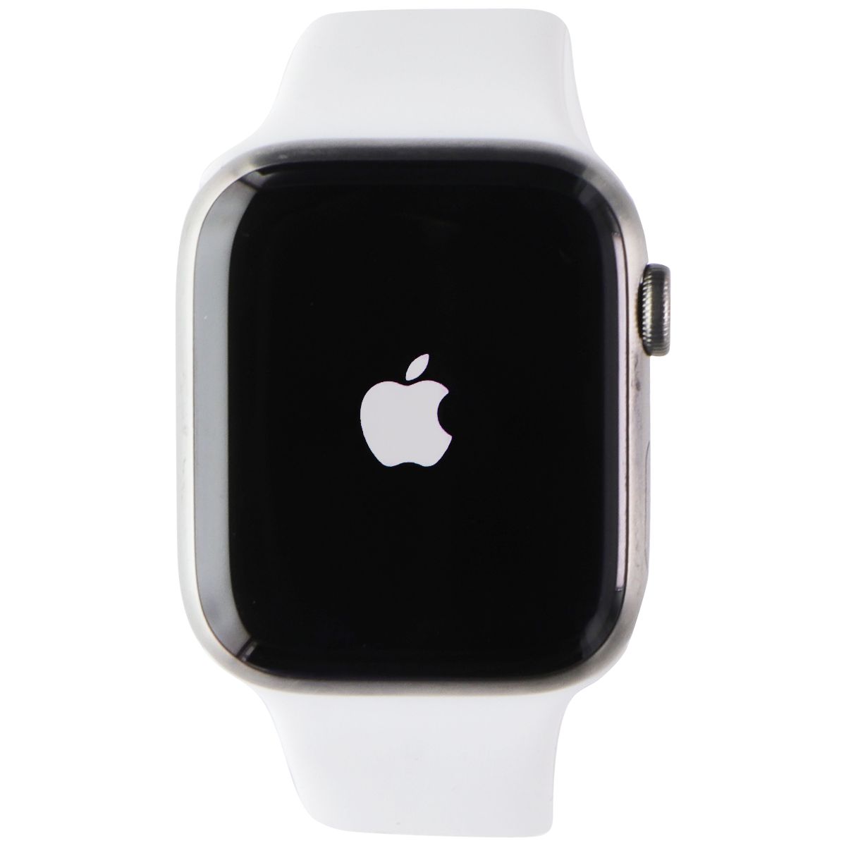 Apple Watch Series 7 (A2478) (GPS+LTE) 45mm  Silver Titanium/White Sport Band Smart Watches Apple    - Simple Cell Bulk Wholesale Pricing - USA Seller