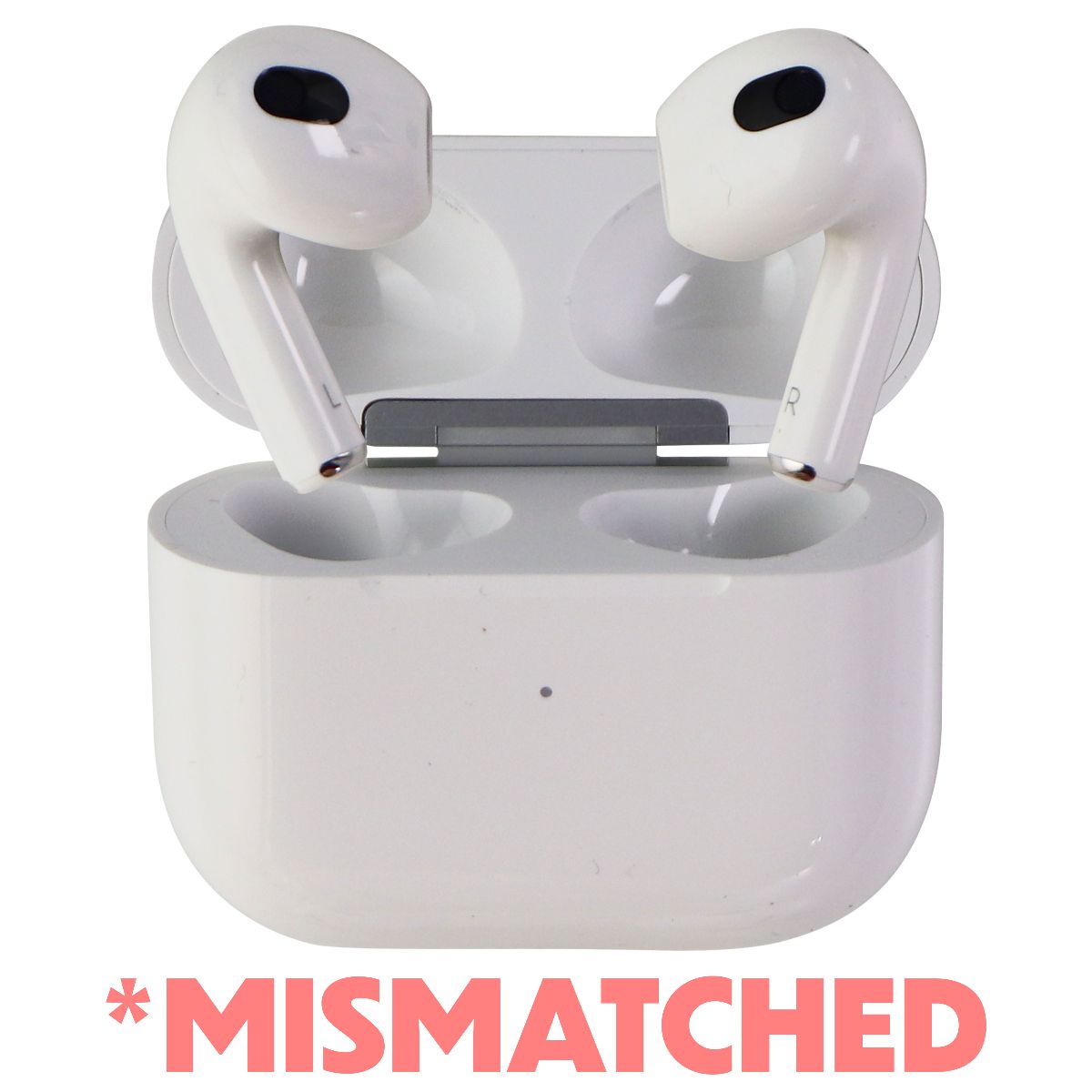 Apple AirPods (3rd Gen) with MagSafe Case - White (MME73AM/A) MISMATCHED* Portable Audio - Headphones Apple - Simple Cell Bulk Wholesale Pricing - USA Seller