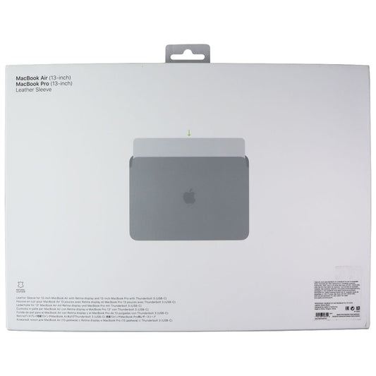 Apple (13-inch) Leather Sleeve for Apple MacBook Air/MacBook Pro - Black Computer Accessories - Laptop Cases & Bags Apple - Simple Cell Bulk Wholesale Pricing - USA Seller