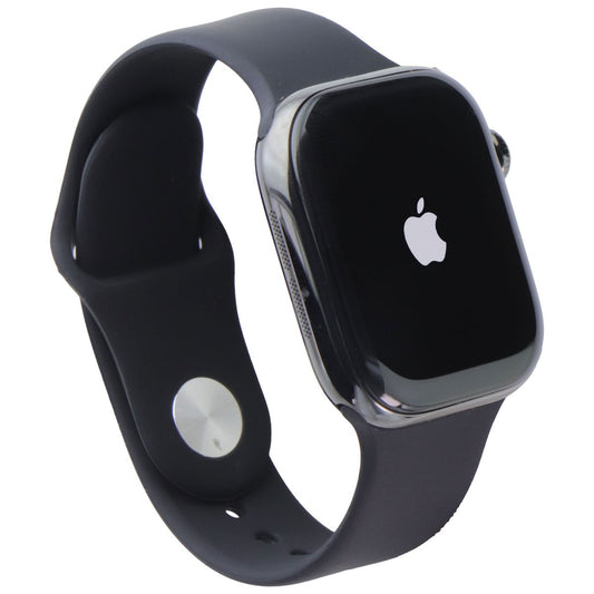 Apple Watch Series 10 (GPS + LTE, 42mm) - Slate Ti/Black Sp Band S/M - A3001 Smart Watches Apple - Simple Cell Bulk Wholesale Pricing - USA Seller
