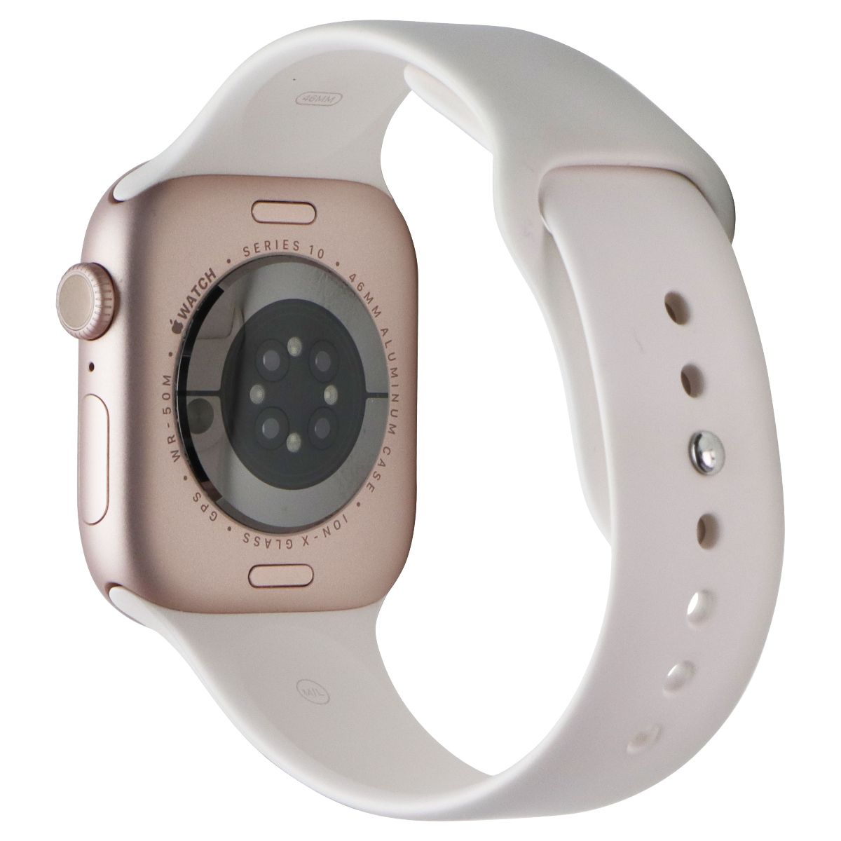 Apple Watch Series 10 (GPS, 46mm) A2999 - Rose Gold AL/Blush Sp Band (M/L) Smart Watches Apple - Simple Cell Bulk Wholesale Pricing - USA Seller
