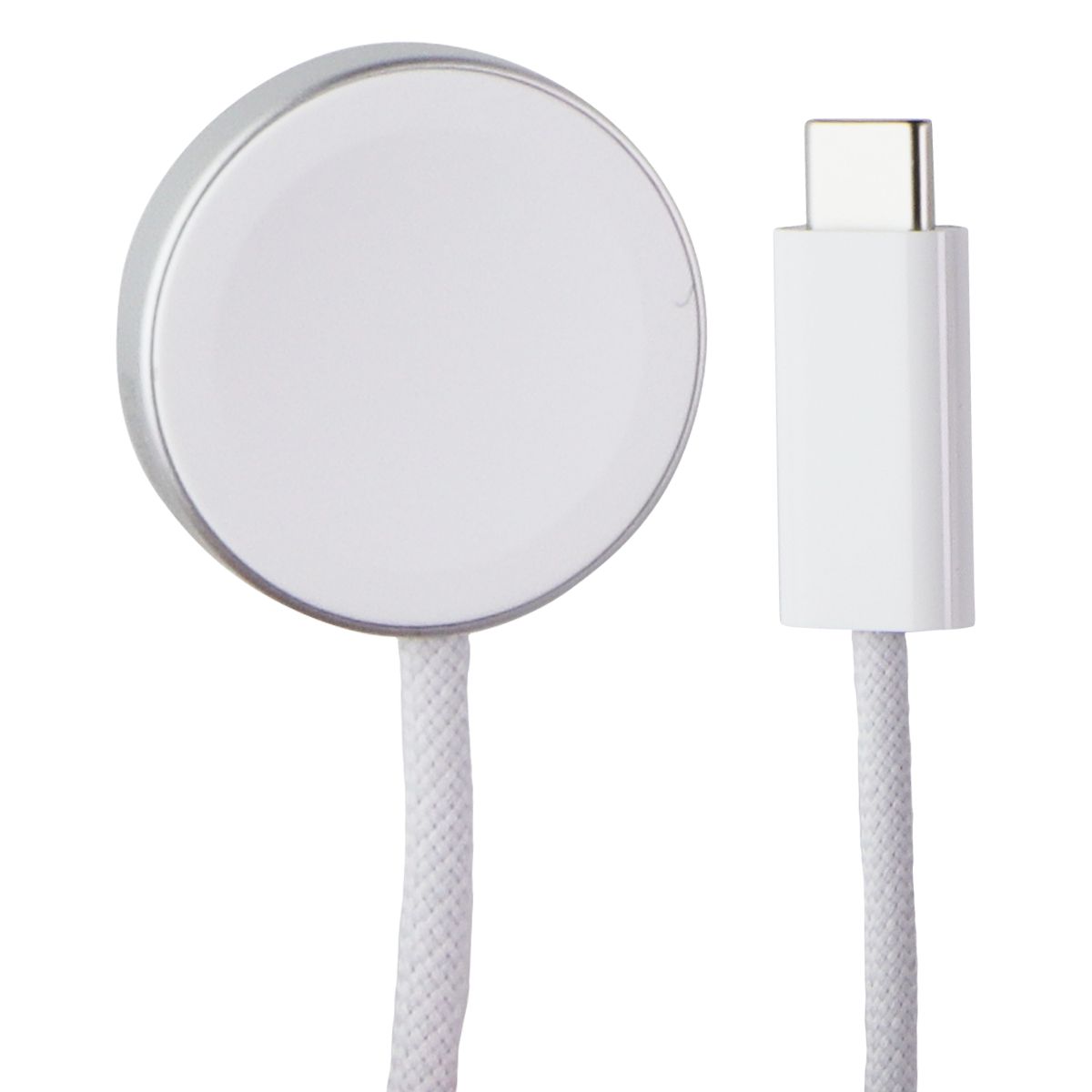 Apple Watch Magnetic Fast Charger to USB-C 1M A2515B Braided Cable - White Smart Watch Accessories - Chargers & Docking Stations Apple - Simple Cell Bulk Wholesale Pricing - USA Seller