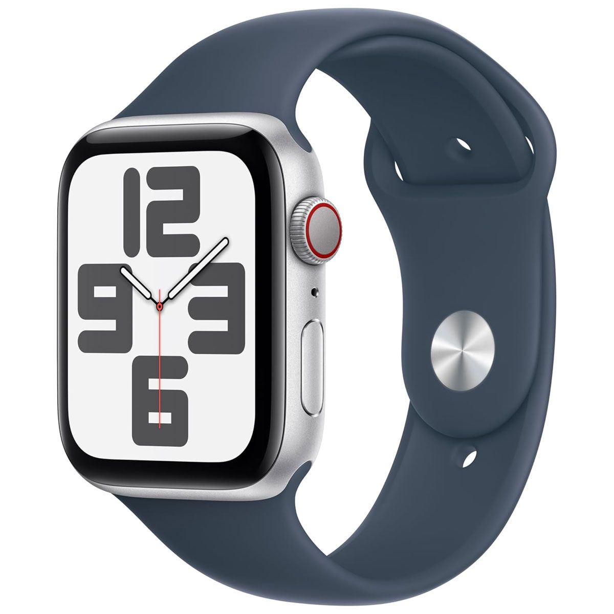 Apple Watch SE (2nd Gen) A2727 (GPS + Cellular) 44mm - Silver AL/Storm Blue M/L Smart Watches Apple - Simple Cell Bulk Wholesale Pricing - USA Seller