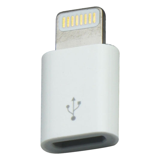 Apple Lightning 8-Pin to Micro USB Adapter - White (MD820ZM/A) Cell Phone - Cables & Adapters Apple - Simple Cell Bulk Wholesale Pricing - USA Seller