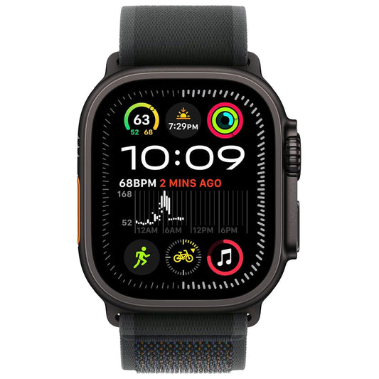 Apple Watch Ultra 2 49mm (GPS + LTE) A2986 - Titanium/Black Trail Loop S/M Smart Watches Apple - Simple Cell Bulk Wholesale Pricing - USA Seller